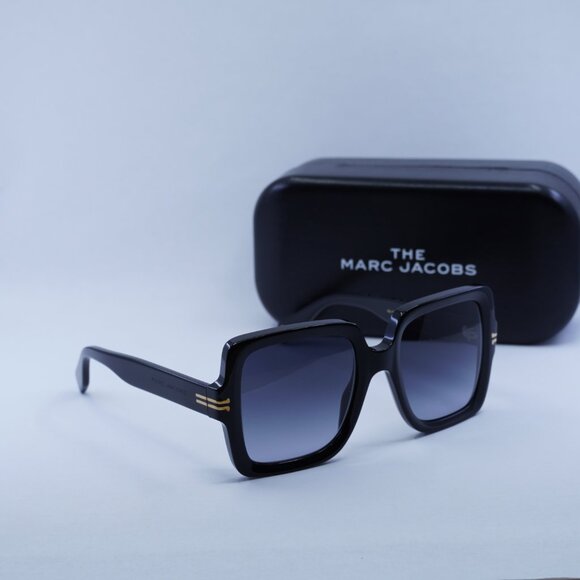 Marc Jacobs MJ 1034/S 0RHL 9O Square Sunglasses - Black/Grey Gradient - Picture 7 of 8
